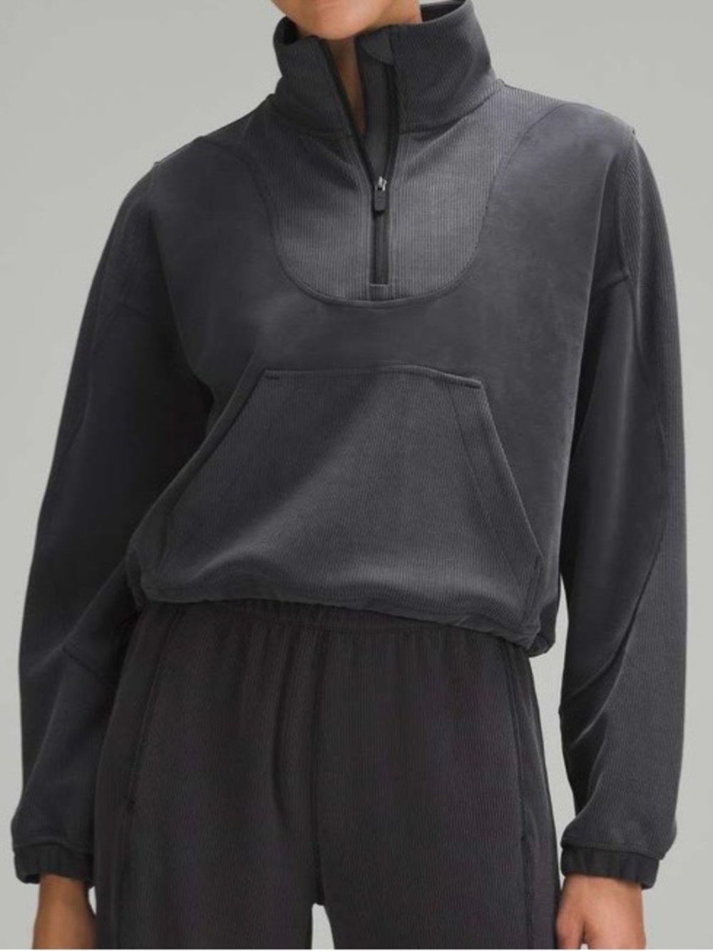 LIKE NEW! Lululemon Brushed Softstreme Ribbed Half Zip - Size 8